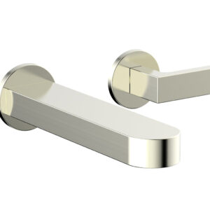 Phylrich ROND Single Handle Wall Lavatory Set – Lever Handles 183-16 – Satin Nickel