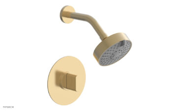 Phylrich ROND Pressure Balance Shower Set - Blade Handle 183-21 - Satin Brass
