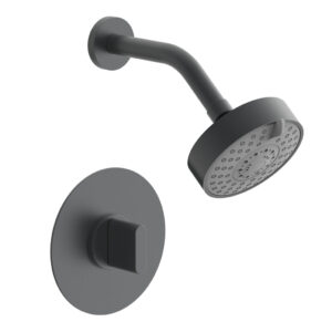 Phylrich ROND Pressure Balance Shower Set – Blade Handle 183-21 – Gun Metal