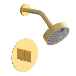 Phylrich ROND Pressure Balance Shower Set – Blade Handle 183-21 – Polished Gold