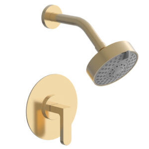 Phylrich ROND Pressure Balance Shower Set – Lever Handle 183-22 – Satin Brass