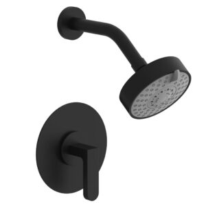 Phylrich ROND Pressure Balance Shower Set – Lever Handle 183-22 – Matte Black