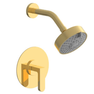 Phylrich ROND Pressure Balance Shower Set – Lever Handle 183-22 – Polished Gold