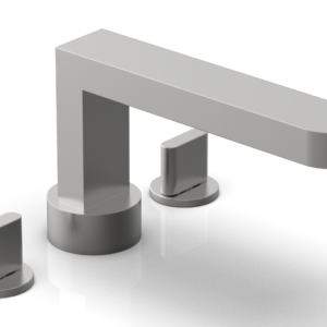 Phylrich ROND Deck Tub Set – Blade Handles 183-40 – Satin Chrome