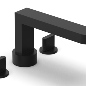 Phylrich ROND Deck Tub Set – Blade Handles 183-40 – Matte Black