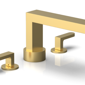 Phylrich ROND Deck Tub Set – Lever Handles 183-41 – Burnished Gold