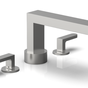 Phylrich ROND Deck Tub Set – Lever Handles 183-41 – Satin Chrome