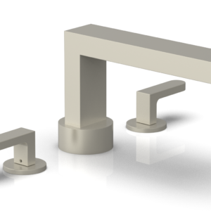 Phylrich ROND Deck Tub Set – Lever Handles 183-41 – Burnished Nickel