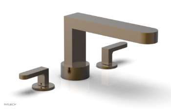 Phylrich ROND Deck Tub Set - Lever Handles 183-41 - Antique Brass
