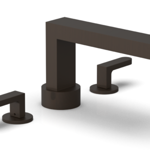 Phylrich ROND Deck Tub Set – Lever Handles 183-41 – Antique Bronze