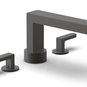 Phylrich ROND Deck Tub Set – Lever Handles 183-41 – Oil Rubbed Bronze