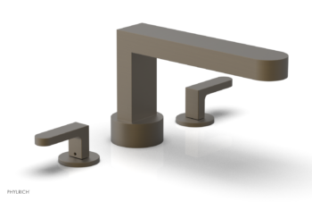 Phylrich ROND Deck Tub Set - Lever Handles 183-41 - Architectural Bronze