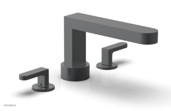 Phylrich ROND Deck Tub Set - Lever Handles 183-41 - Gun Metal