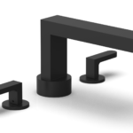 Phylrich ROND Deck Tub Set - Lever Handles 183-41 - Matte Black