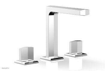 Phylrich DIAMA Widespread Faucet - Blade Handles 6-3/4" Height 184-01 - Polished Chrome
