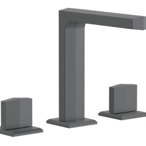 Phylrich DIAMA Widespread Faucet – Blade Handles 6-3/4″ Height 184-01 – Gun Metal