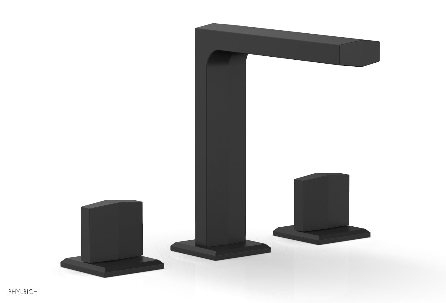 Phylrich DIAMA Widespread Faucet - Blade Handles 6-3/4" Height 184-01 - Matte Black