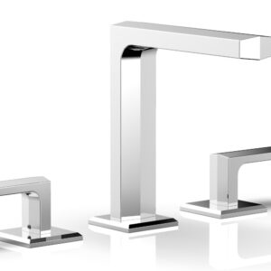 Phylrich DIAMA Widespread Faucet – Lever Handles 6-3/4″ Height 184-02 – Polished Chrome