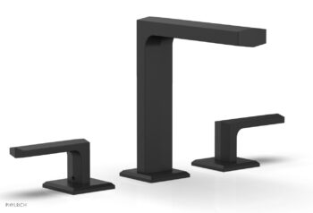 Phylrich DIAMA Widespread Faucet - Lever Handles 6-3/4" Height 184-02 - Matte Black