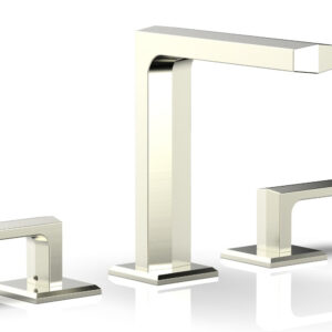 Phylrich DIAMA Widespread Faucet – Lever Handles 6-3/4″ Height 184-02 – Satin Nickel