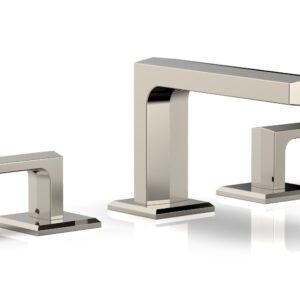 Phylrich DIAMA Widespread Faucet – Lever Handles Low Spout 184-04 – Polished Nickel