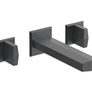 Phylrich DIAMA Wall Lavatory Set – Blade Handles 184-11 – Gun Metal