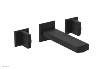 Phylrich DIAMA Wall Lavatory Set - Blade Handles 184-11 - Matte Black