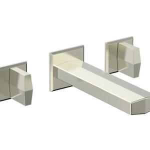 Phylrich DIAMA Wall Lavatory Set – Blade Handles 184-11 – Satin Nickel