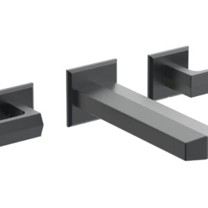 Phylrich DIAMA Wall Lavatory Set – Lever Handles 184-12 – Gun Metal