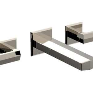Phylrich DIAMA Wall Lavatory Set – Lever Handles 184-12 – Polished Nickel