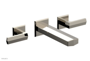 Phylrich DIAMA Wall Lavatory Set - Lever Handles 184-12 - Polished Nickel