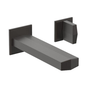 Phylrich DIAMA Single Handle Wall Lavatory Set – Blade Handles 184-15 – Oil Rubbed Bronze