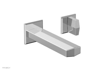 Phylrich DIAMA Single Handle Wall Lavatory Set - Blade Handles 184-15 - Polished Chrome