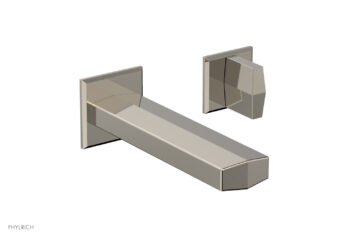 Phylrich DIAMA Single Handle Wall Lavatory Set - Blade Handles 184-15 - Polished Nickel