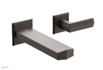 Phylrich DIAMA Single Handle Wall Lavatory Set - Lever Handles 184-16 - Oil Rubbed Bronze