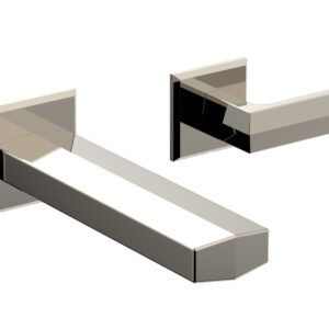 Phylrich DIAMA Single Handle Wall Lavatory Set – Lever Handles 184-16 – Polished Nickel
