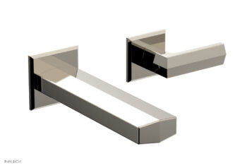 Phylrich DIAMA Single Handle Wall Lavatory Set - Lever Handles 184-16 - Polished Nickel