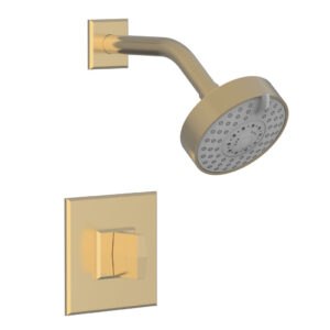 Phylrich DIAMA Pressure Balance Shower Set – Blade Handle 184-21 – Satin Brass