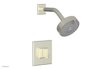 Phylrich DIAMA Pressure Balance Shower Set - Blade Handle 184-21 - Satin Nickel