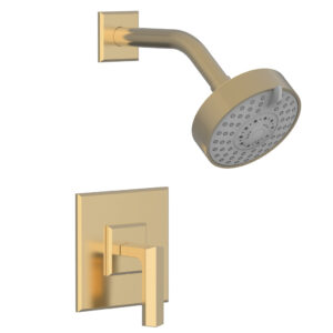 Phylrich DIAMA Pressure Balance Shower Set – Lever Handle 184-22 – Satin Brass