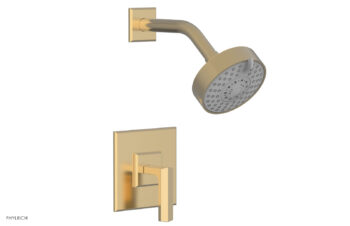 Phylrich DIAMA Pressure Balance Shower Set - Lever Handle 184-22 - Satin Brass