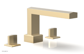 Phylrich DIAMA Deck Tub Set - Blade Handles 184-40 - Satin Brass
