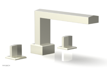 Phylrich DIAMA Deck Tub Set - Blade Handles 184-40 - Satin Nickel