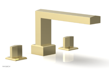 Phylrich DIAMA Deck Tub Set - Blade Handles 184-40 - Polished Brass