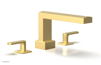 Phylrich DIAMA Deck Tub Set - Lever Handles 184-41 - Burnished Gold