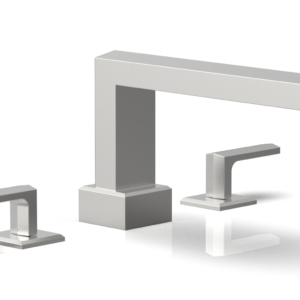 Phylrich DIAMA Deck Tub Set – Lever Handles 184-41 – Satin Chrome