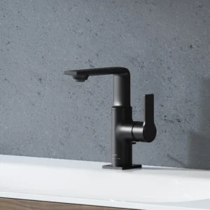 Grohe Allure Single-Hole Single-Handle M-Size Bathroom Faucet 1.2 Gpm in Matte Black