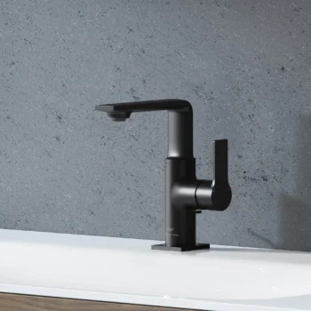 Grohe Allure Single-Hole Single-Handle M-Size Bathroom Faucet 1.2 Gpm in Matte Black