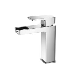 Isenberg Single Hole Cascade Flow Waterfall Bathroom Faucet In Chrome