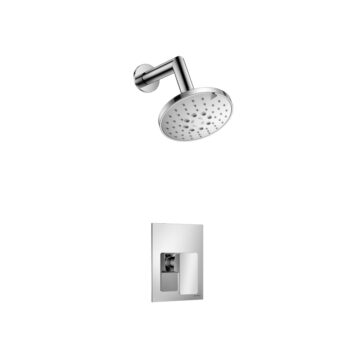 Isenberg Single Output Shower Set With ABS Shower Head & Arm In Chrome